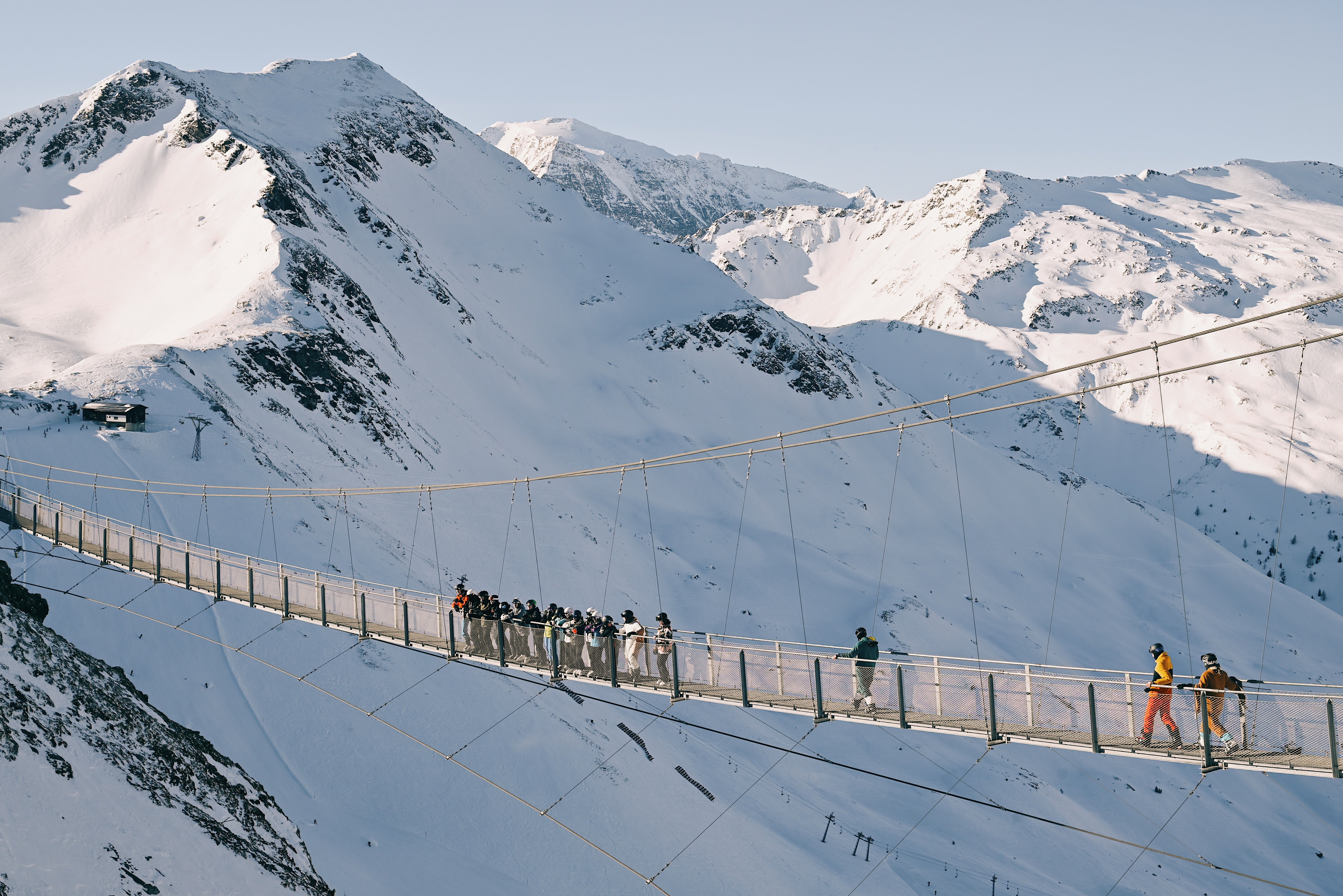 <p>Panoramic views from the Bad Gastein suspension bridge </p>